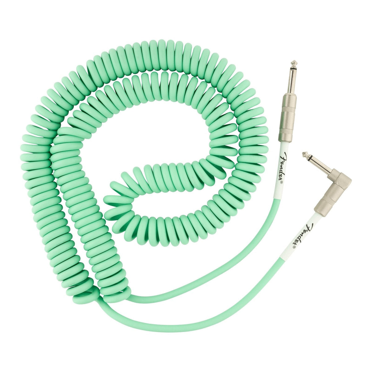 Dây Cáp Guitar Xoắn Fender Original Series Coil Cable 30ft – Surf Green