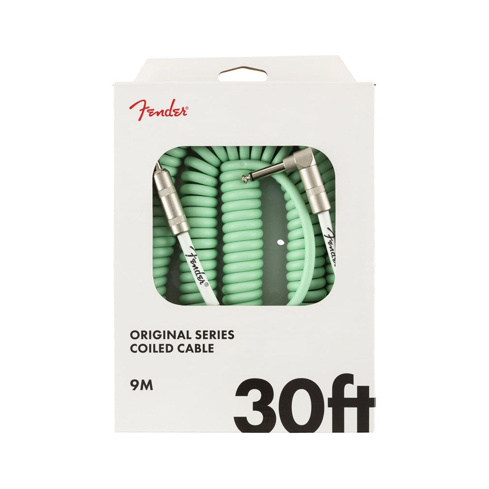 Dây Cáp Guitar Xoắn Fender Original Series Coil Cable 30ft – Surf Green
