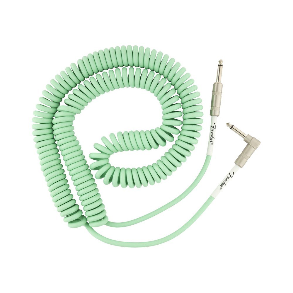 Dây Cáp Guitar Xoắn Fender Original Series Coil Cable 30ft – Surf Green