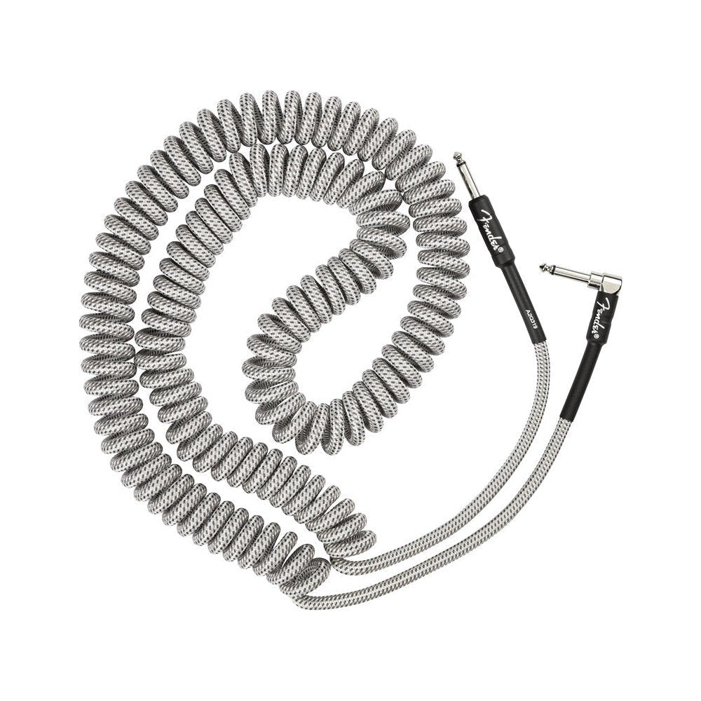 Dây Cáp Guitar Xoắn Fender Professional Series Coil Cable Tweed 30ft – White Tweed