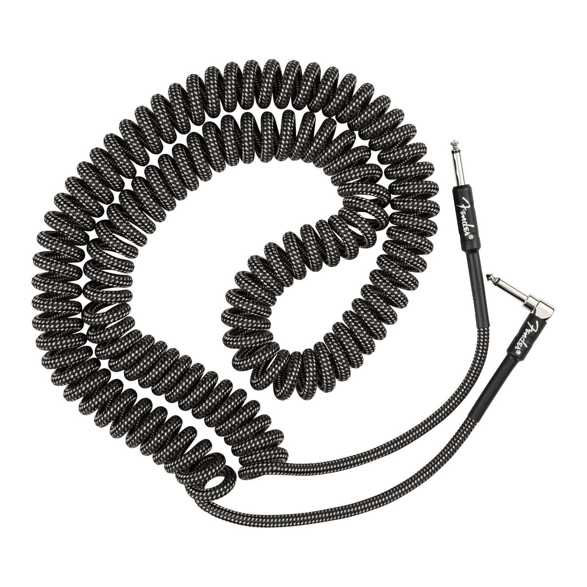 Dây Cáp Guitar Xoắn Fender Professional Series Coil Cable Tweed 30ft – Gray Tweed
