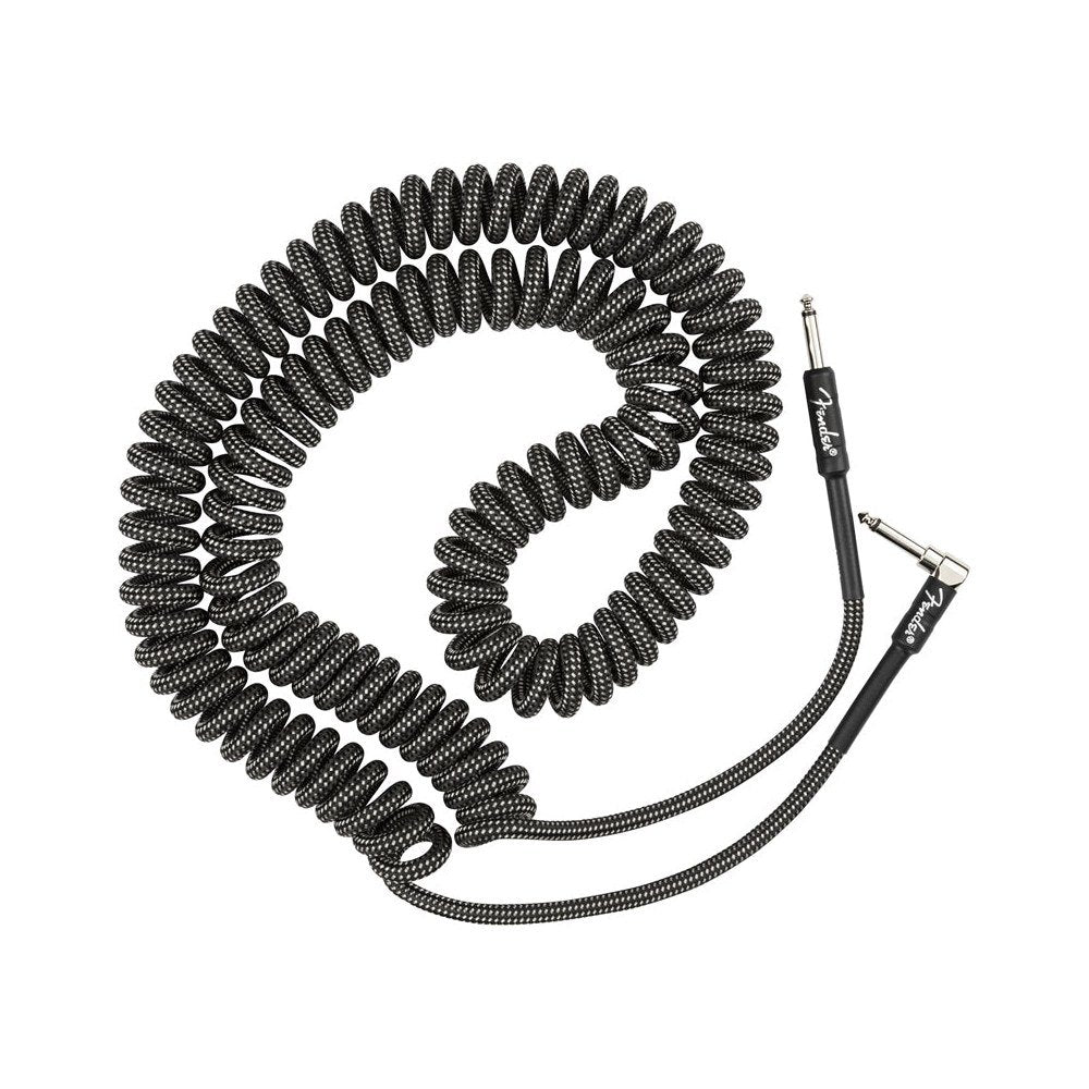 Dây Cáp Guitar Xoắn Fender Professional Series Coil Cable Tweed 30ft – Gray Tweed