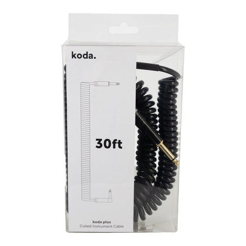 Dây Cáp Guitar Xoắn koda plus Coiled Instrument Cable 30ft