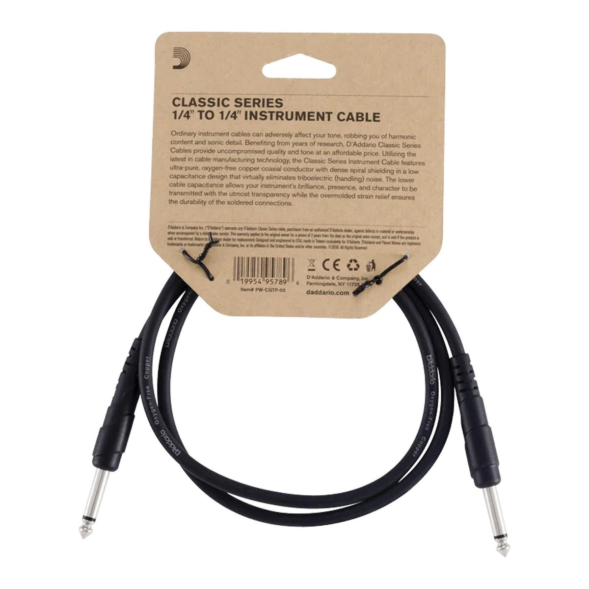 Dây Cáp Patch D'Addario Classic Series PW-CGTP – PW-CGTP-03