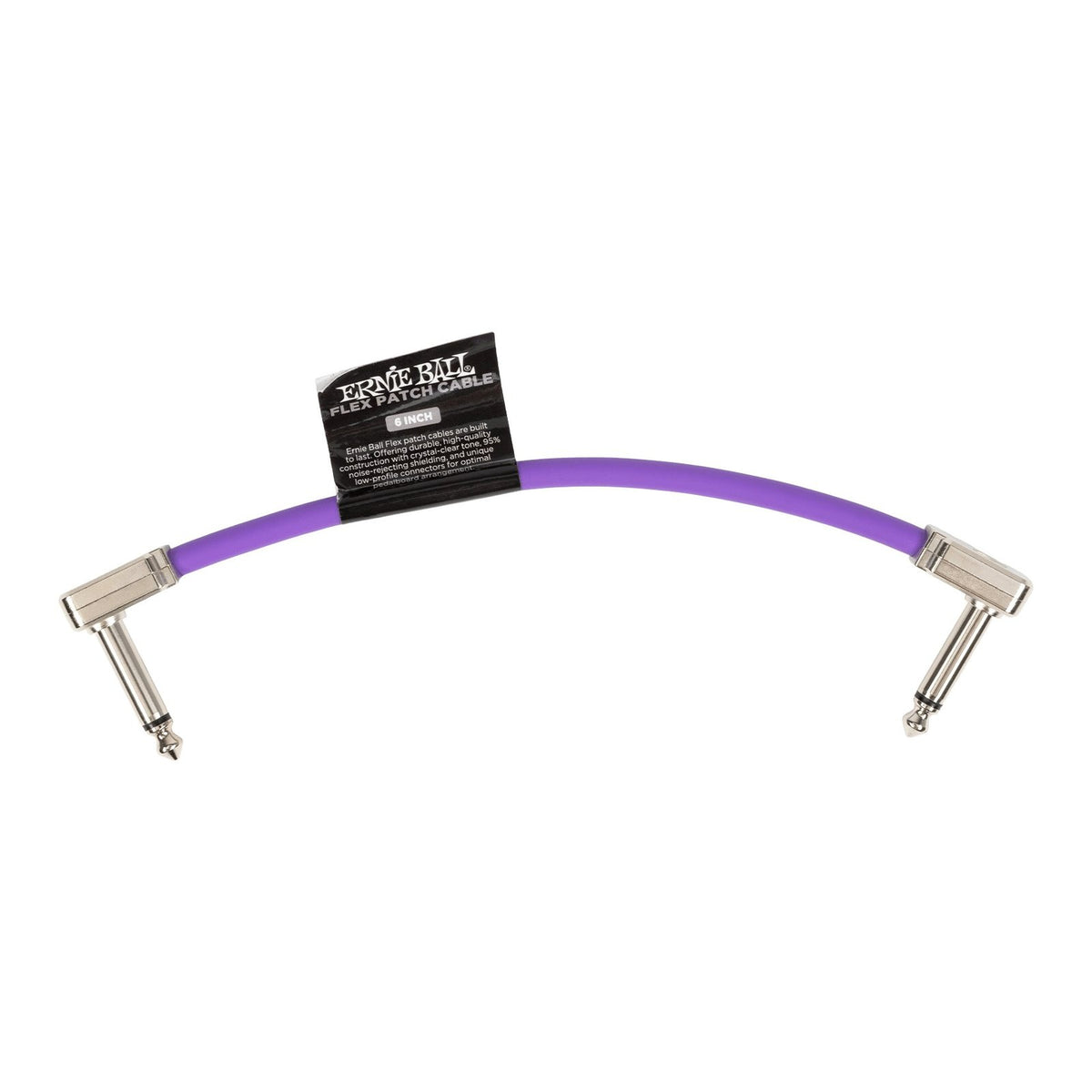 Dây Cáp Patch Pedal Ernie Ball Flex Patch Cable – 15cm (6 inch), Purple
