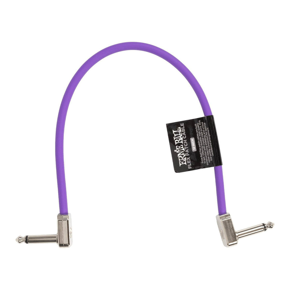 Dây Cáp Patch Pedal Ernie Ball Flex Patch Cable – 30cm (12 inch), Purple