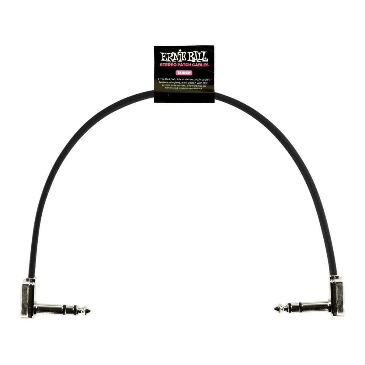 Dây Cáp Patch Stereo TRS Ernie Ball Flat Ribbon Stereo Patch Cable – 30cm (12 inch)