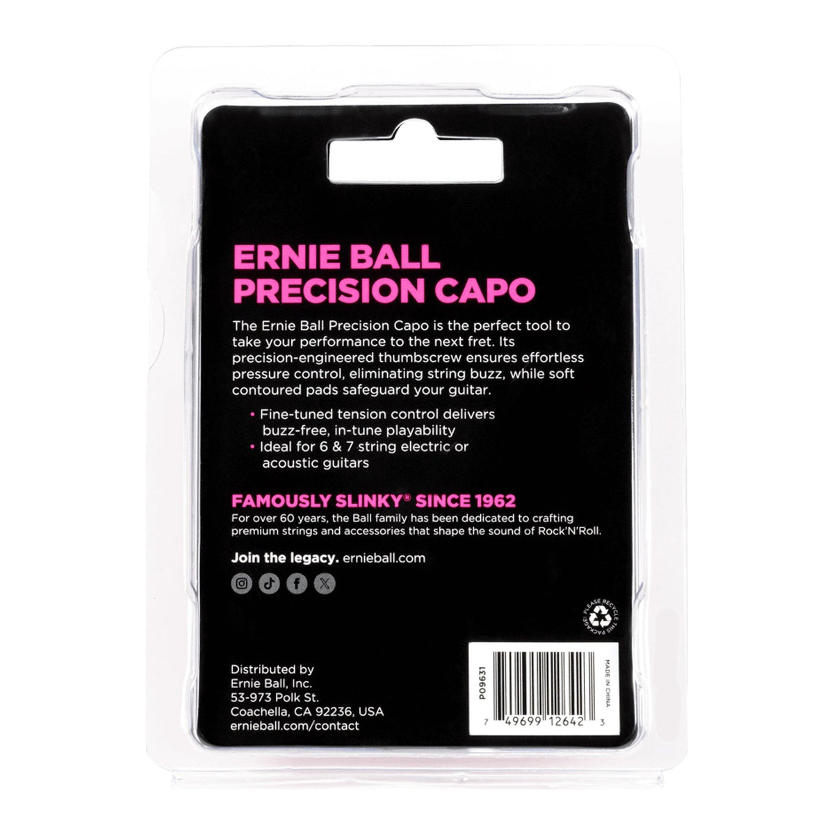 Capo Guitar Ernie Ball Precision – ảnh 5