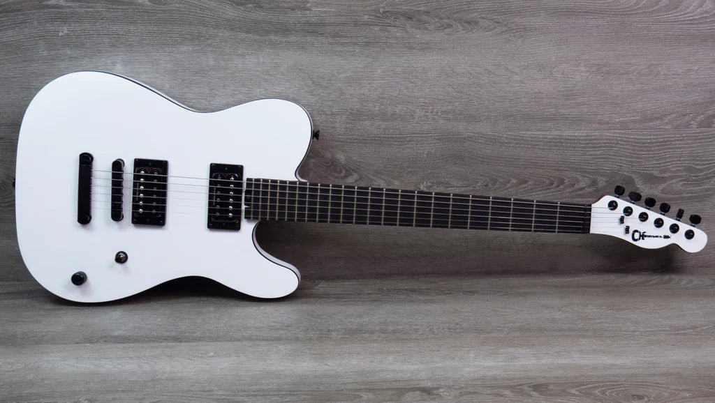 Đàn Guitar Điện Charvel Joe Duplantier Signature Pro-Mod San Dimas Style 2 HH, Ebony Fingerboard, Satin White