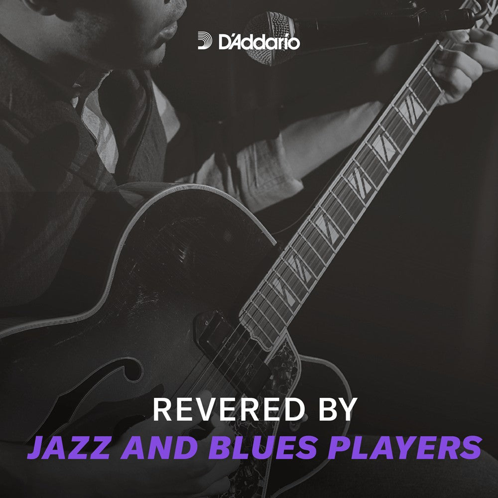 Guitar thùng rỗng dùng dây D'Addario XL Chromes Flat Wound – dòng dây được giới jazz, blues ưa chuộng (theo D'Addario)
