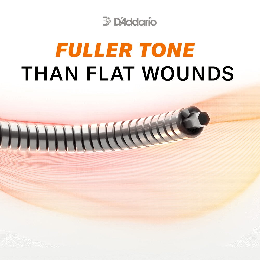 Dây D'Addario XL Half Rounds – tiếng đầy hơn dây flatwound (theo D'Addario)