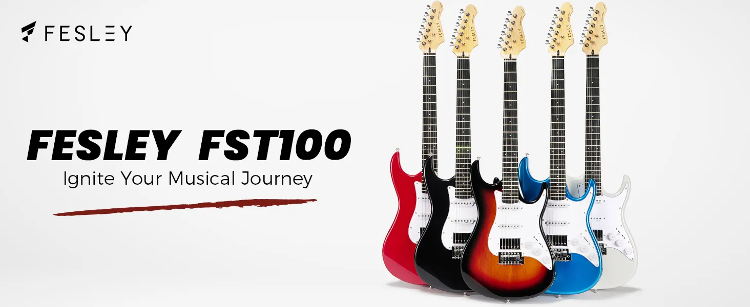 Đàn Guitar Điện Fesley FST100 HSS, Rosewood Fingerboard
