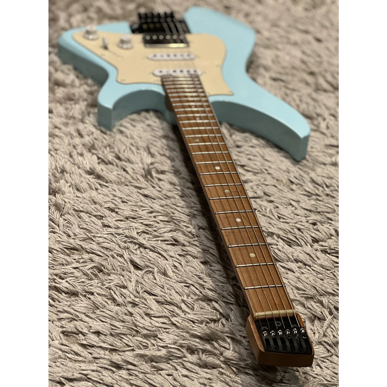 Đàn Guitar Điện Aguda Music Boy Pro HSS, Maple Fingerboard, Sonic Blue