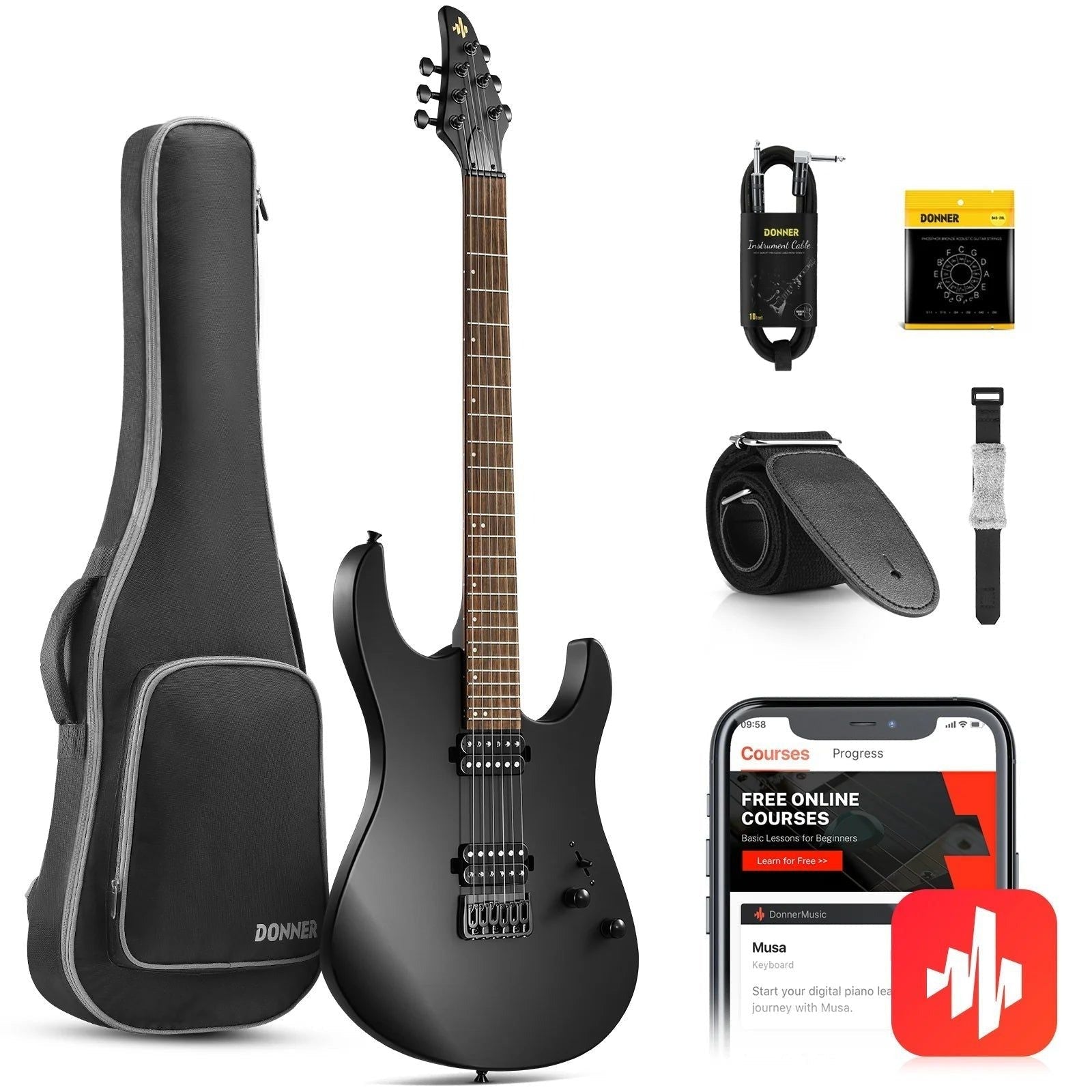 Đàn Guitar Điện Donner DMT-100