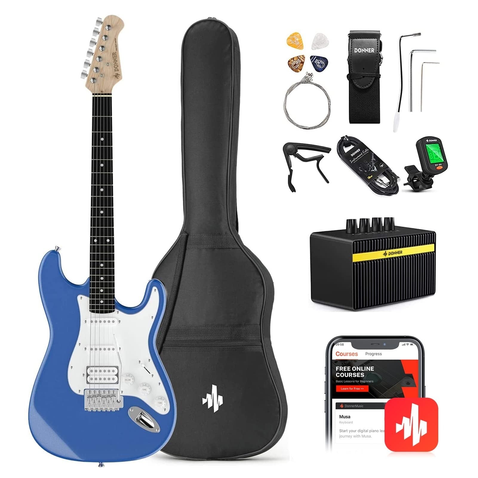 Combo Đàn Guitar Điện Donner DST-100