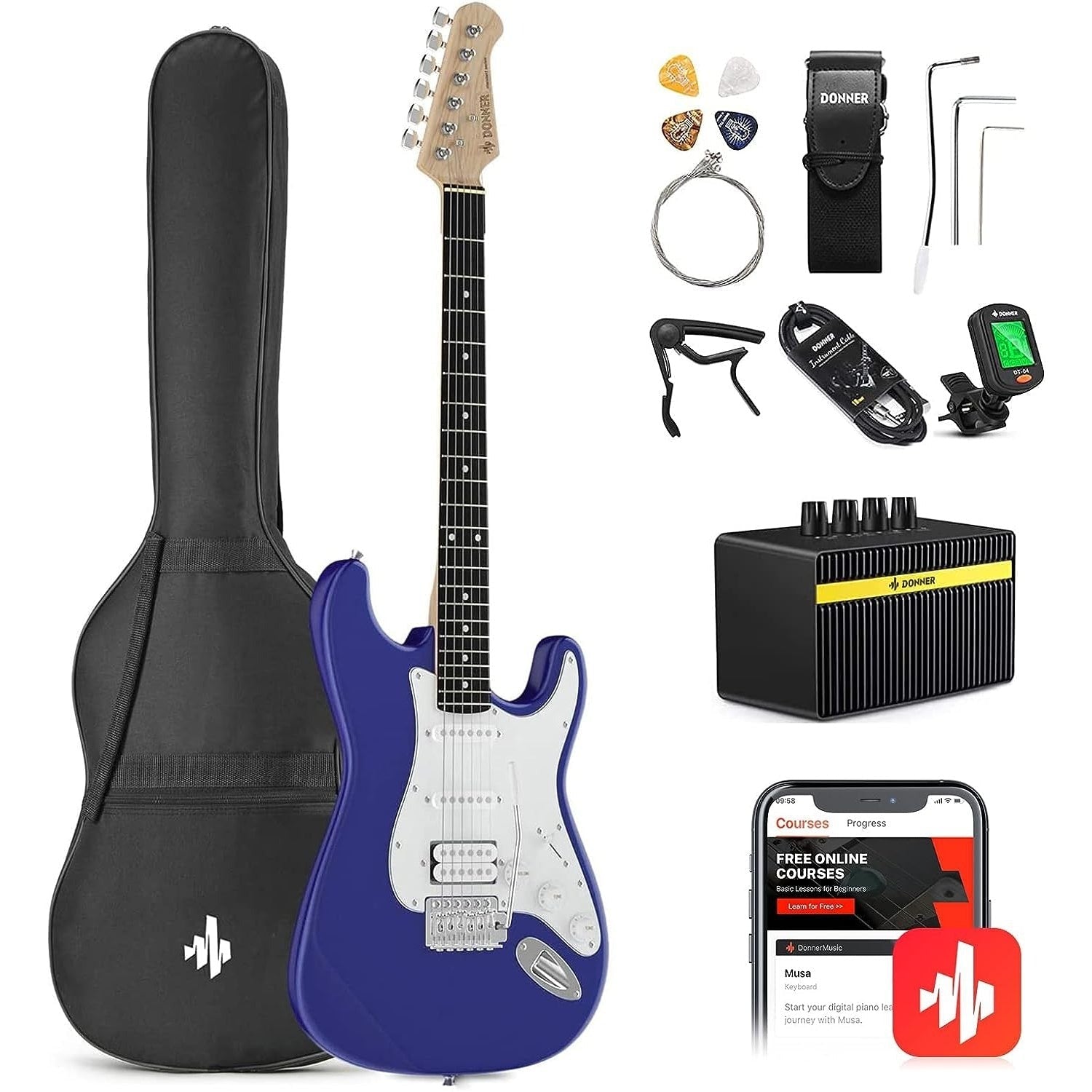 Combo Đàn Guitar Điện Donner DST-100