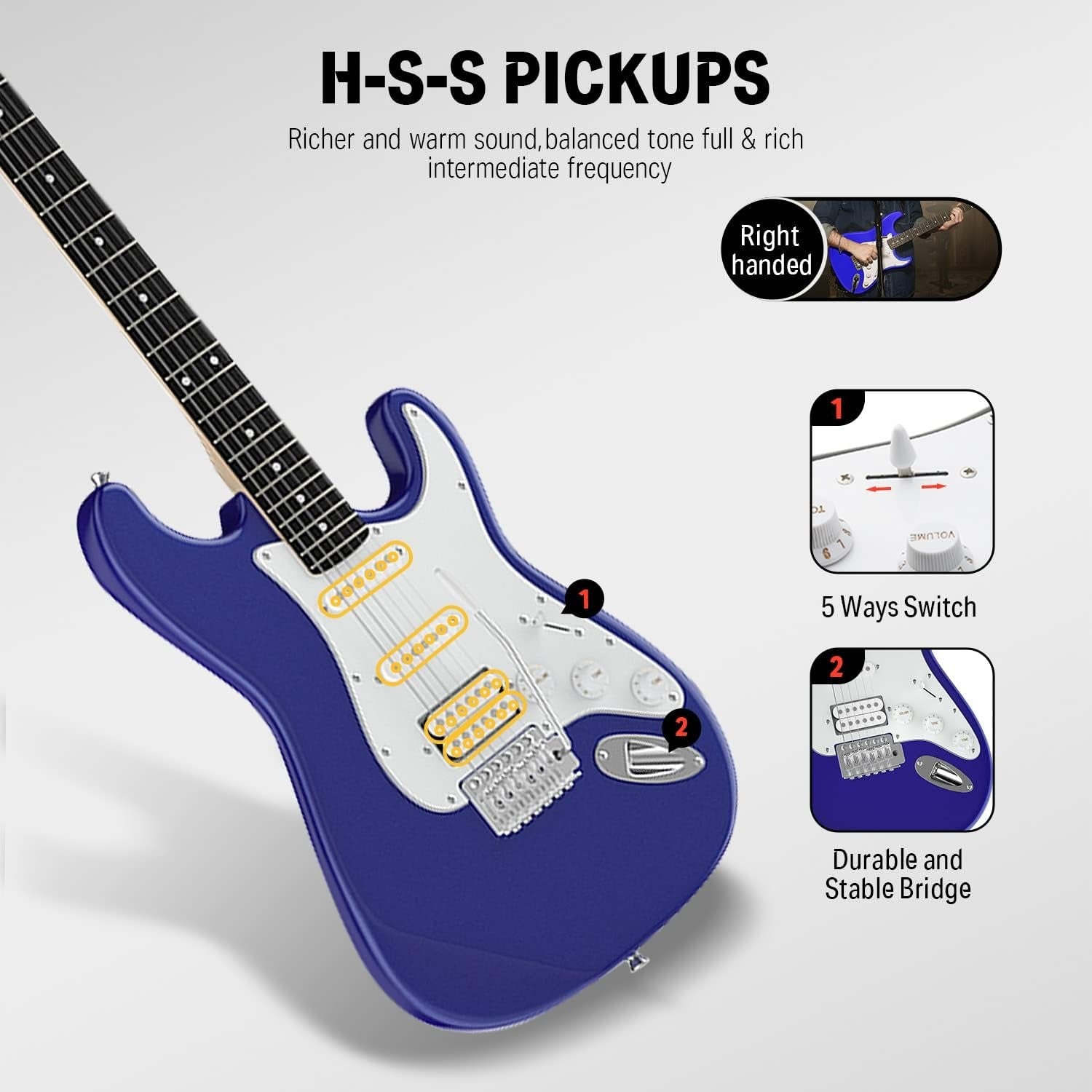 Combo Đàn Guitar Điện Donner DST-100