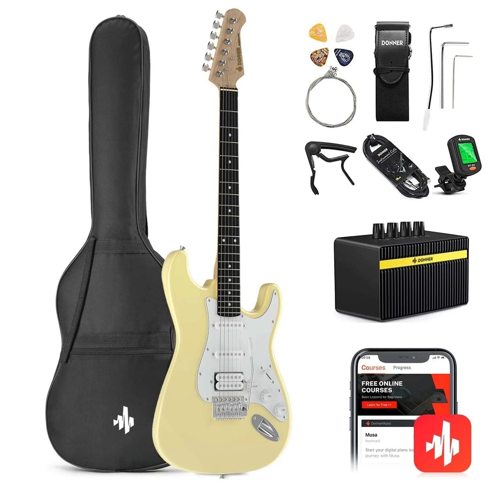 Combo Đàn Guitar Điện Donner DST-100
