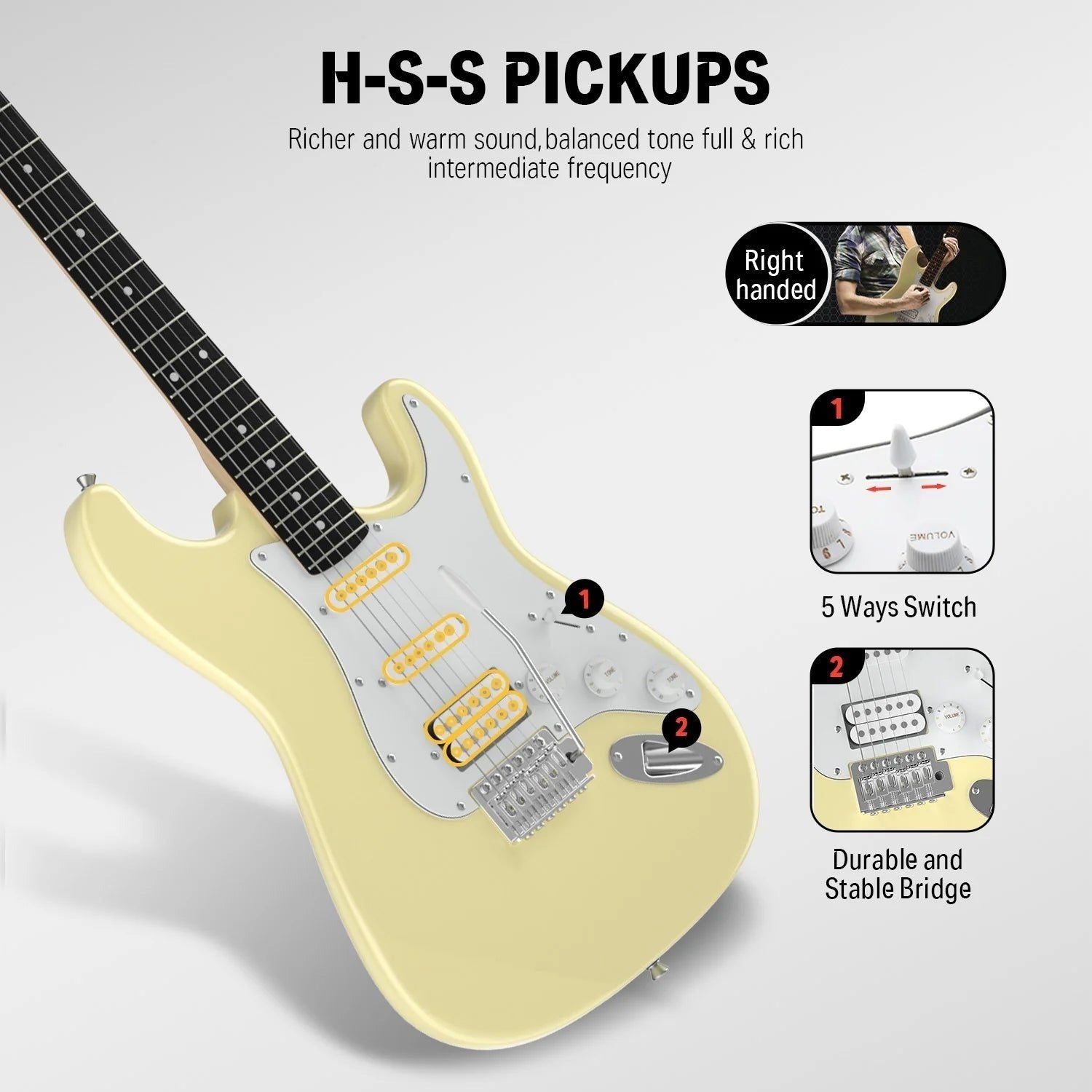 Combo Đàn Guitar Điện Donner DST-100