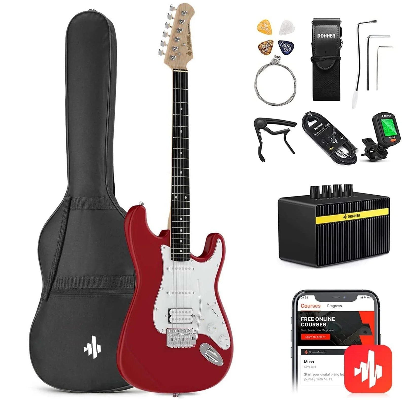 Combo Đàn Guitar Điện Donner DST-100