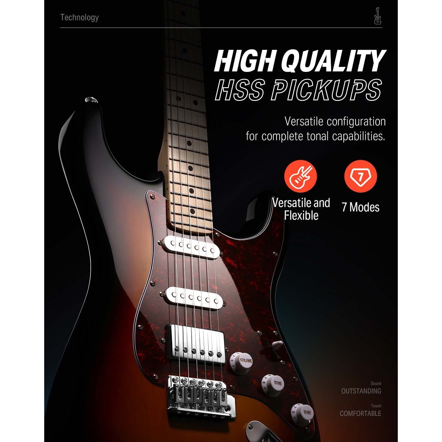 Combo Đàn Guitar Điện Donner DST-152