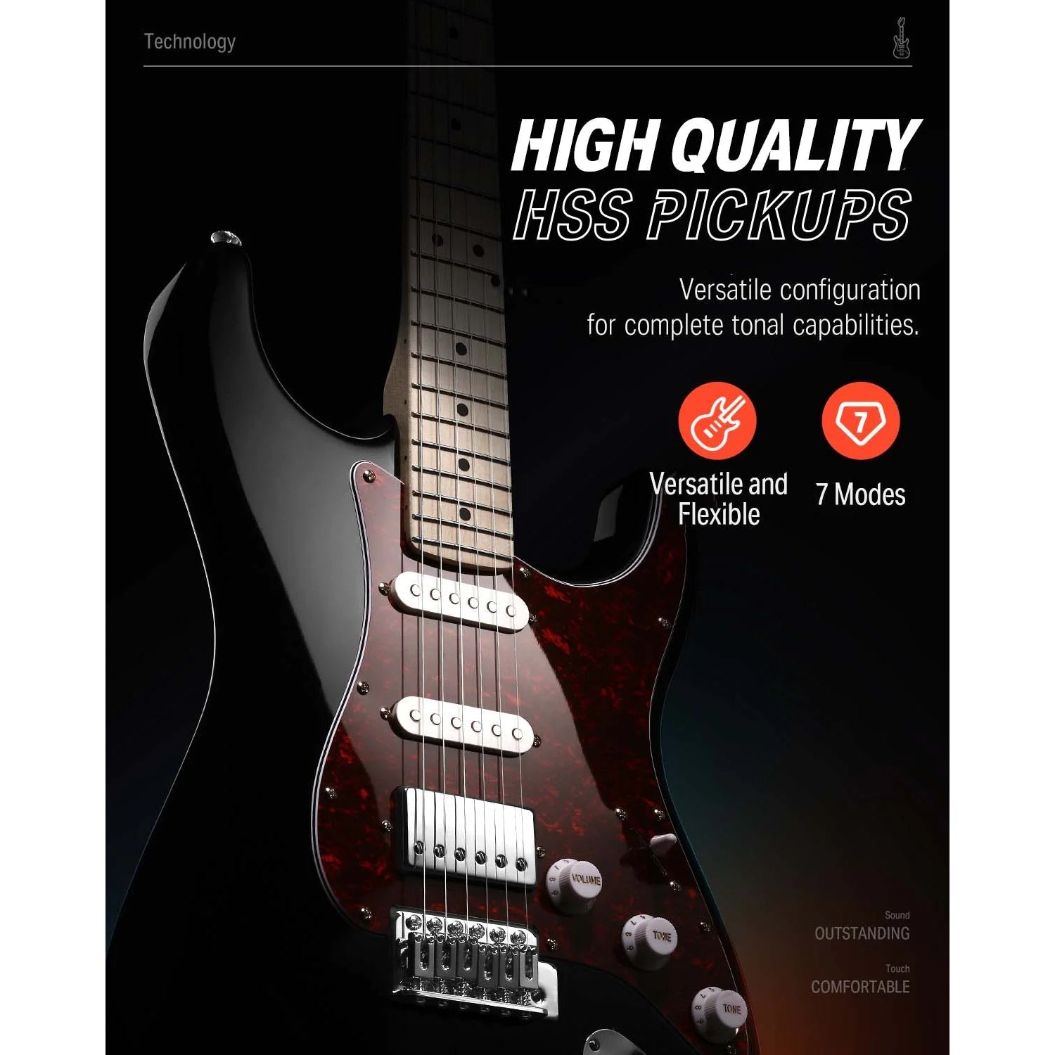 Combo Đàn Guitar Điện Donner DST-152