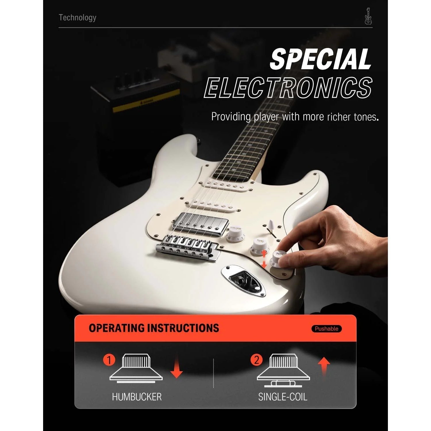 Combo Đàn Guitar Điện Donner DST-152