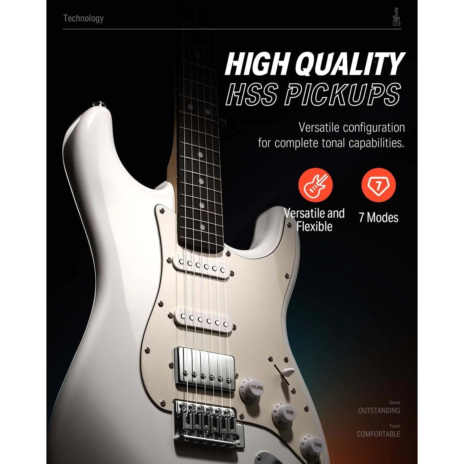 Combo Đàn Guitar Điện Donner DST-152