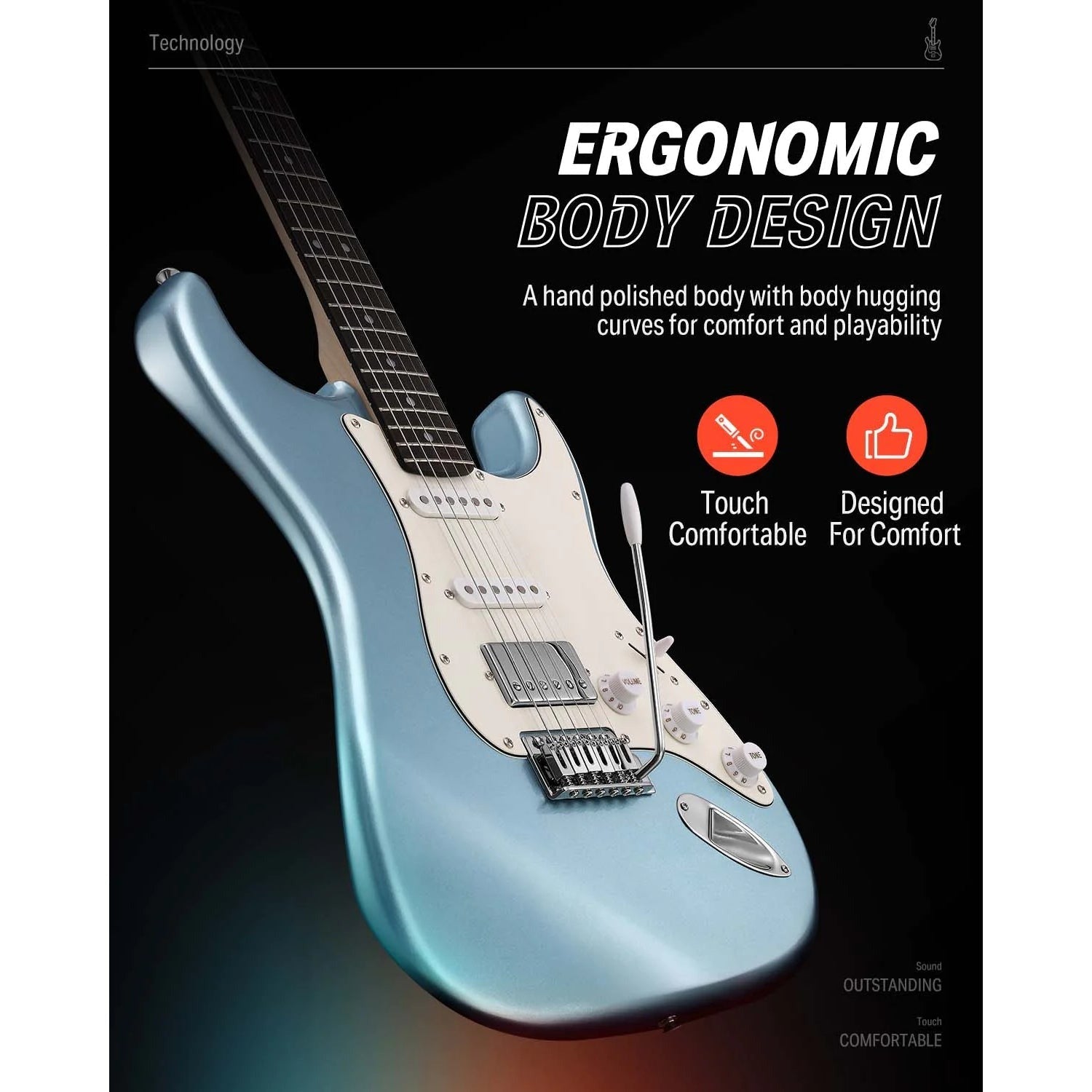Combo Đàn Guitar Điện Donner DST-152