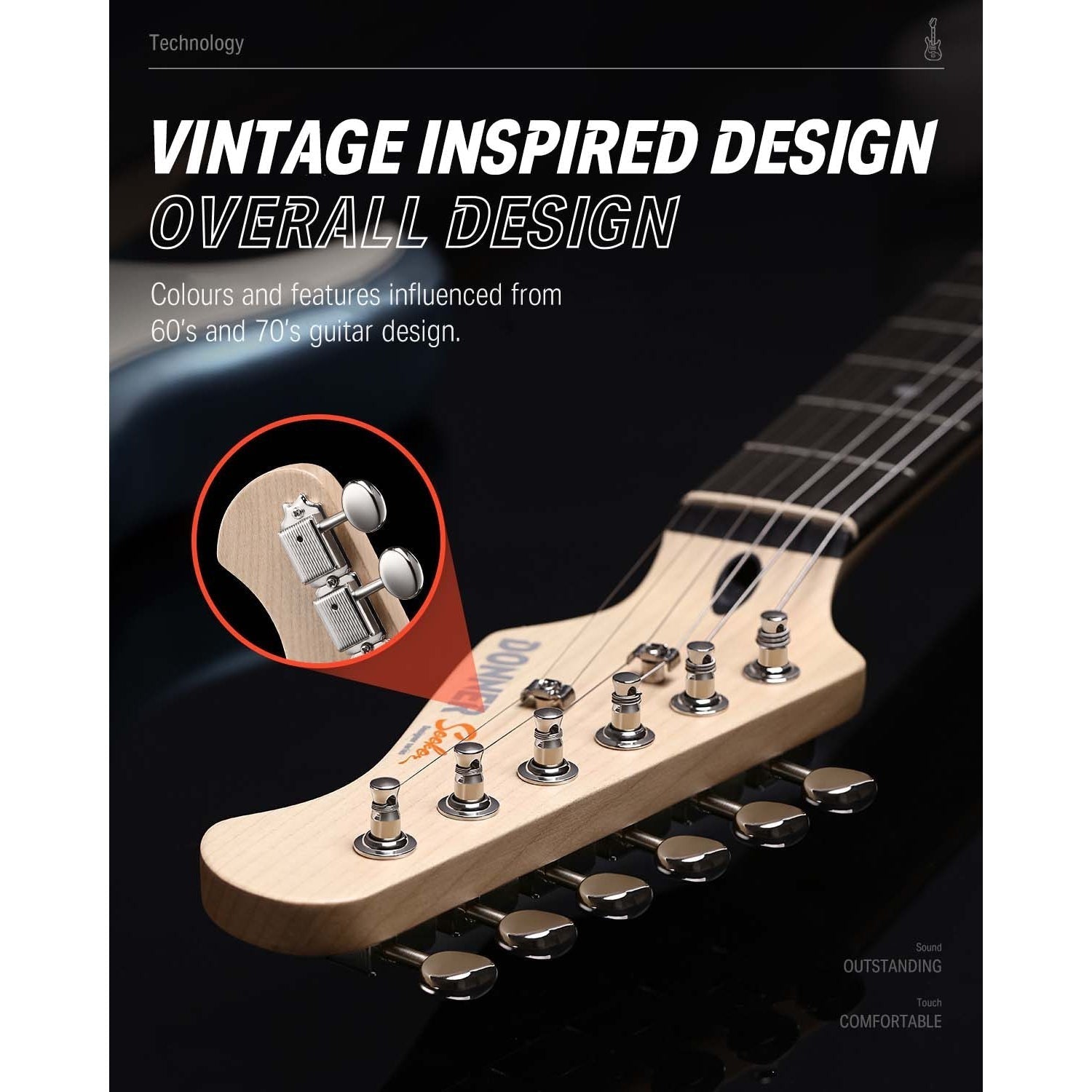 Combo Đàn Guitar Điện Donner DST-152