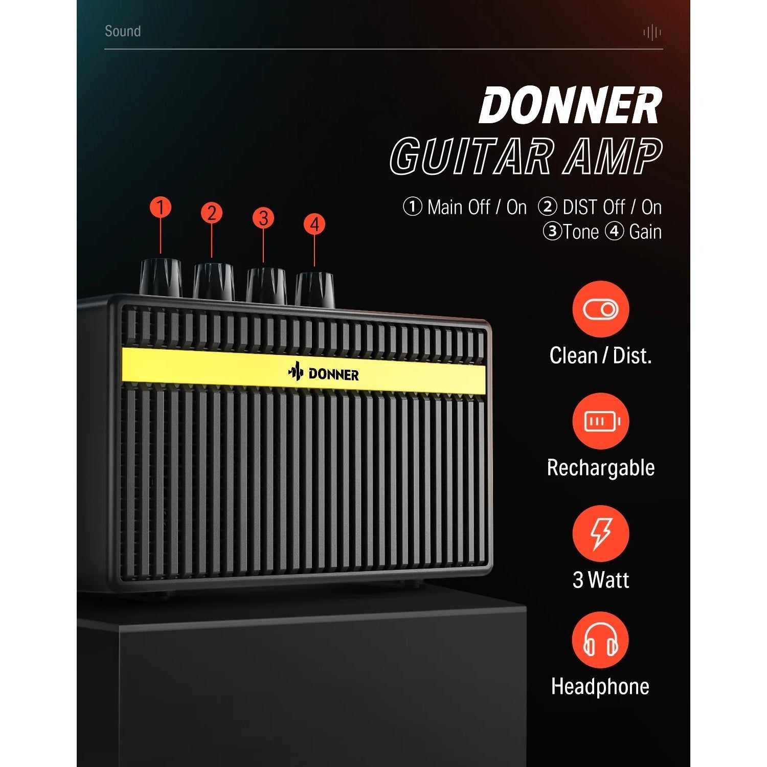 Combo Đàn Guitar Điện Donner DST-152
