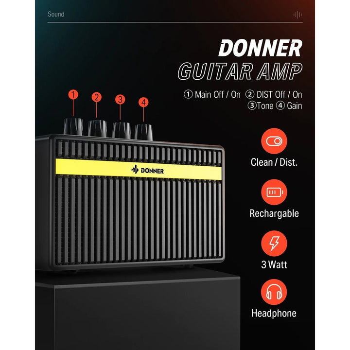 Combo Đàn Guitar Điện Donner DST-152 Amplifier