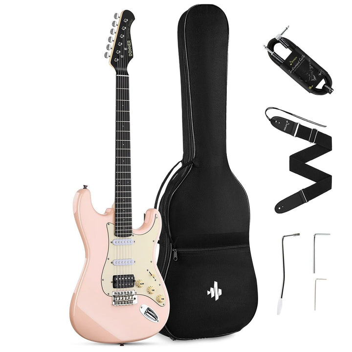 Đàn Guitar Điện Donner DST-200 Pink