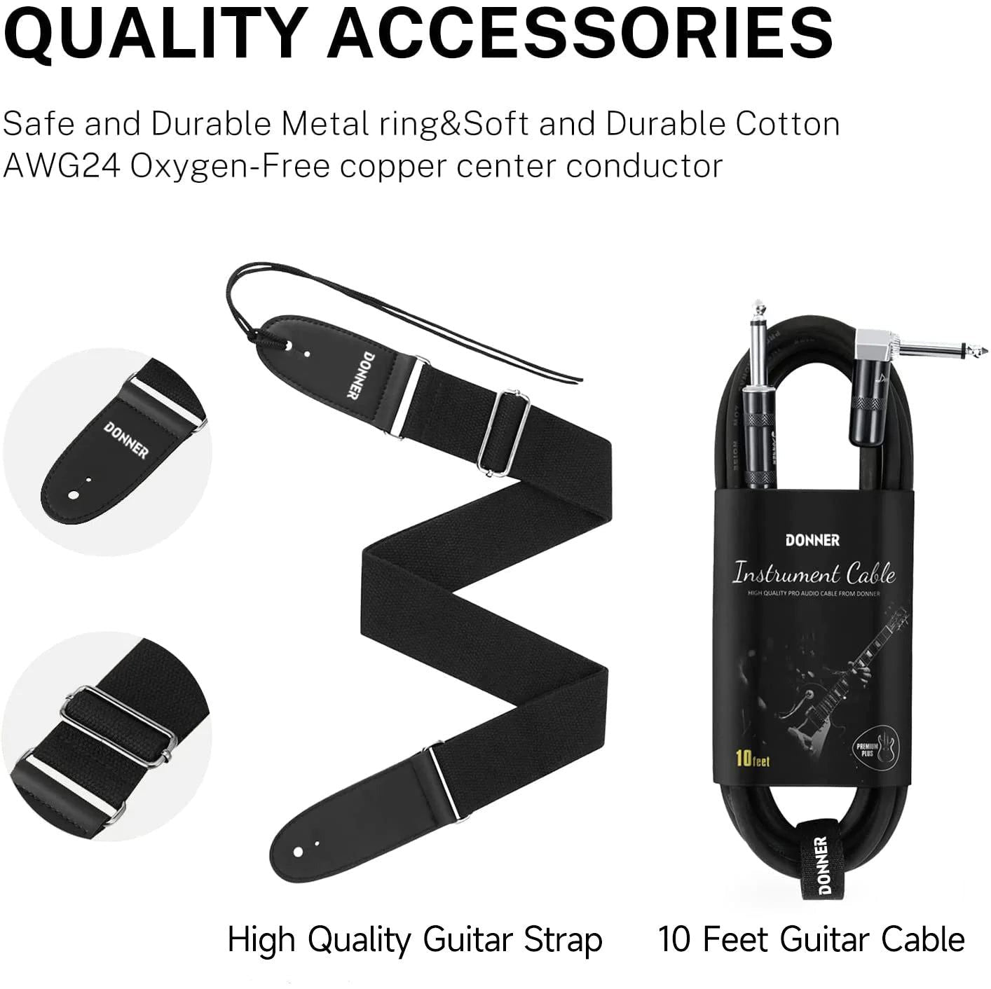 Đàn Guitar Điện Donner DTC-100, Jazz Electric Guitar, TL Thinline F Hole
