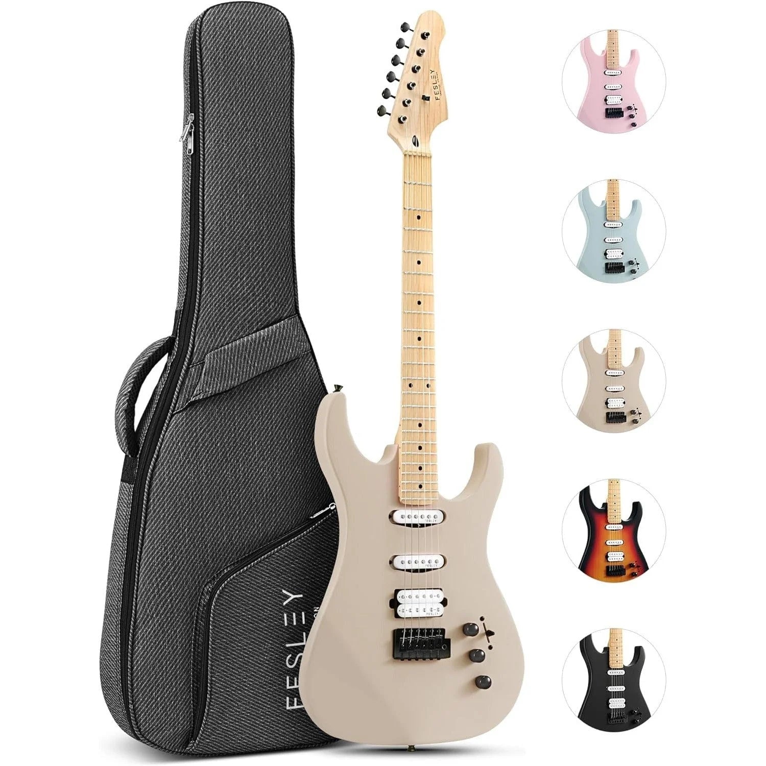 Đàn Guitar Điện Fesley FST350M HSS, Maple Fingerboard