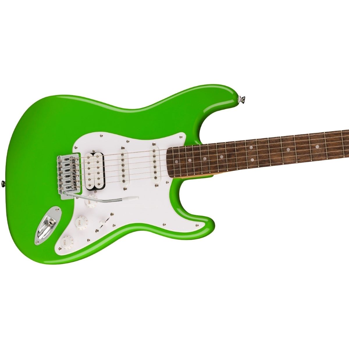Đàn Guitar Điện Squier Sonic Stratocaster HSS Laurel Fingerboard Lime Green
