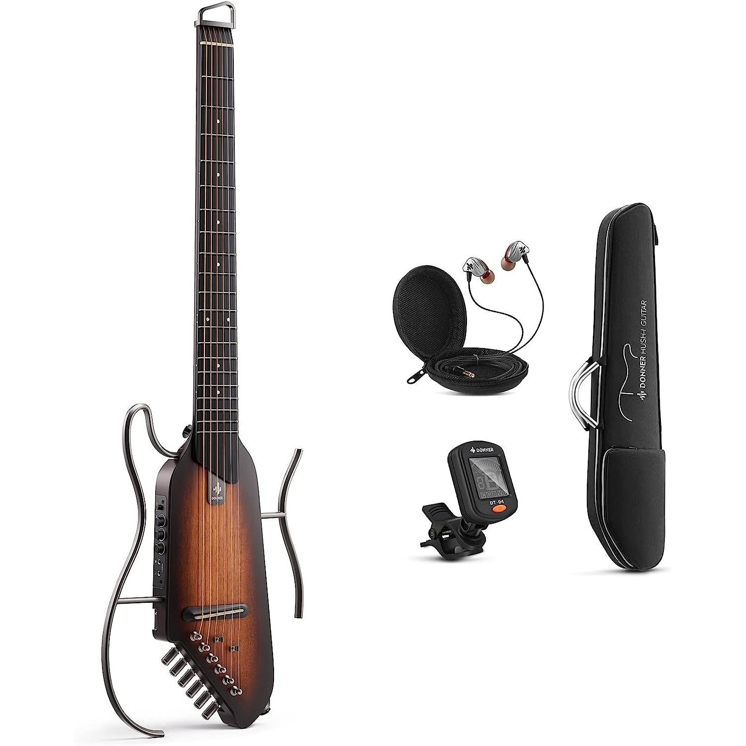 Đàn Guitar Điện Acoustic Silent Donner HushI