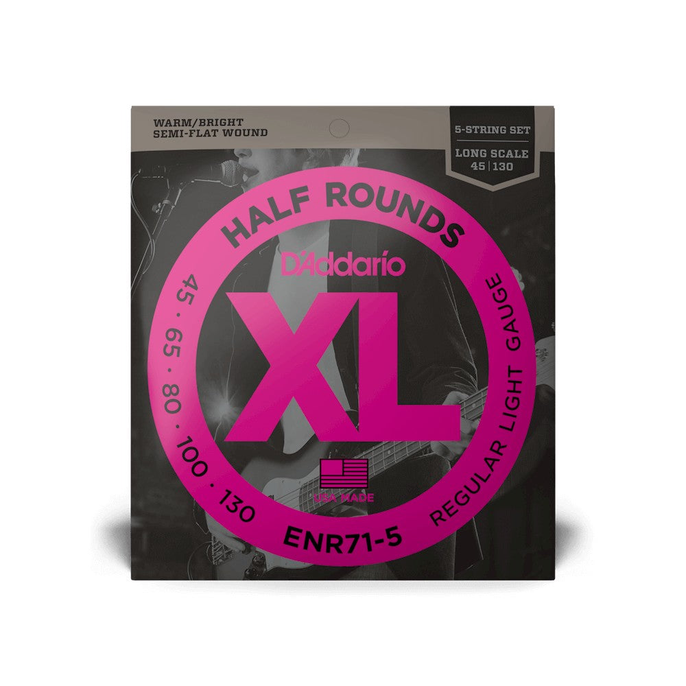 Bao bì dây D'Addario ENR71-5 XL Half Rounds 45-130 – ảnh 2