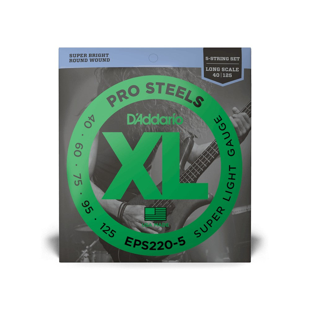Bao bì dây D'Addario EPS220-5 XL ProSteels 40-125 – ảnh 2