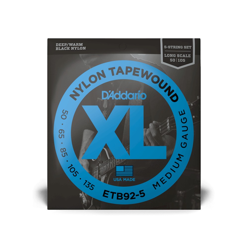 Bao bì dây D'Addario ETB92-5 XL Nylon Tapewound 50-135 – ảnh 2
