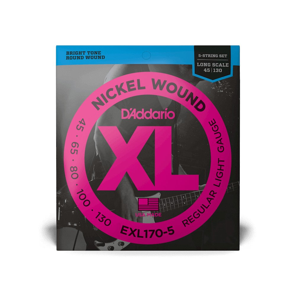 Bao bì dây D'Addario EXL170-5 XL Nickel 45-130 – ảnh 2