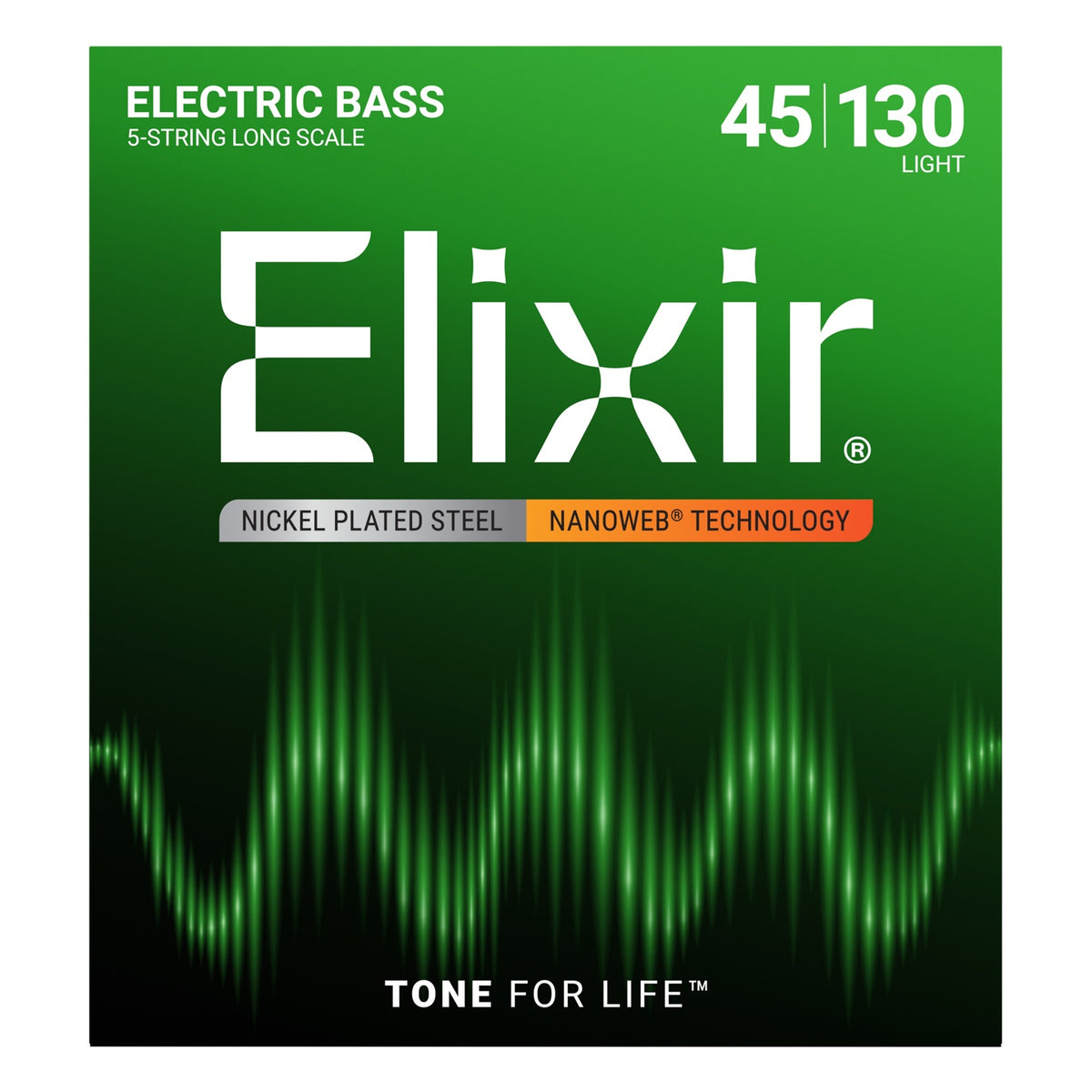 Dây Elixir 14202 Nanoweb 45-130 Light – bao bì mặt trước