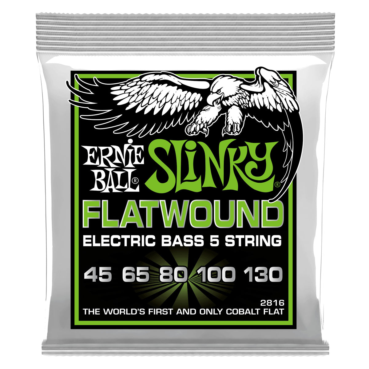Dây Ernie Ball 2816 Regular Slinky Cobalt Flatwound 45-130 – bao bì mặt trước
