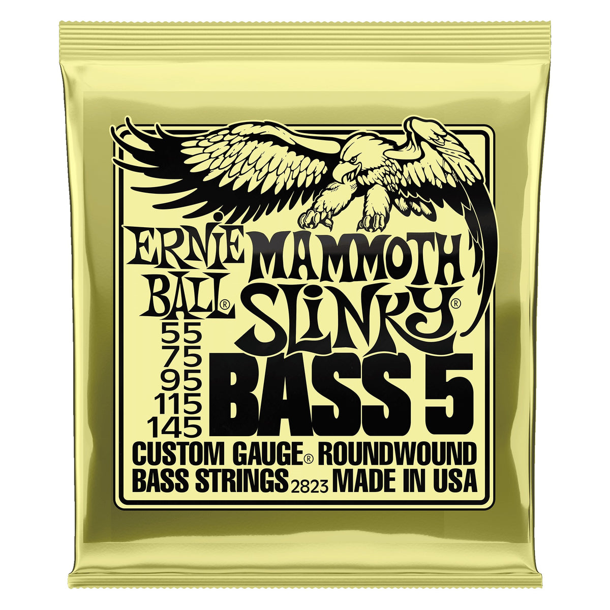 Dây Ernie Ball 2823 Mammoth Slinky Nickel Wound 55-145 – bao bì mặt trước