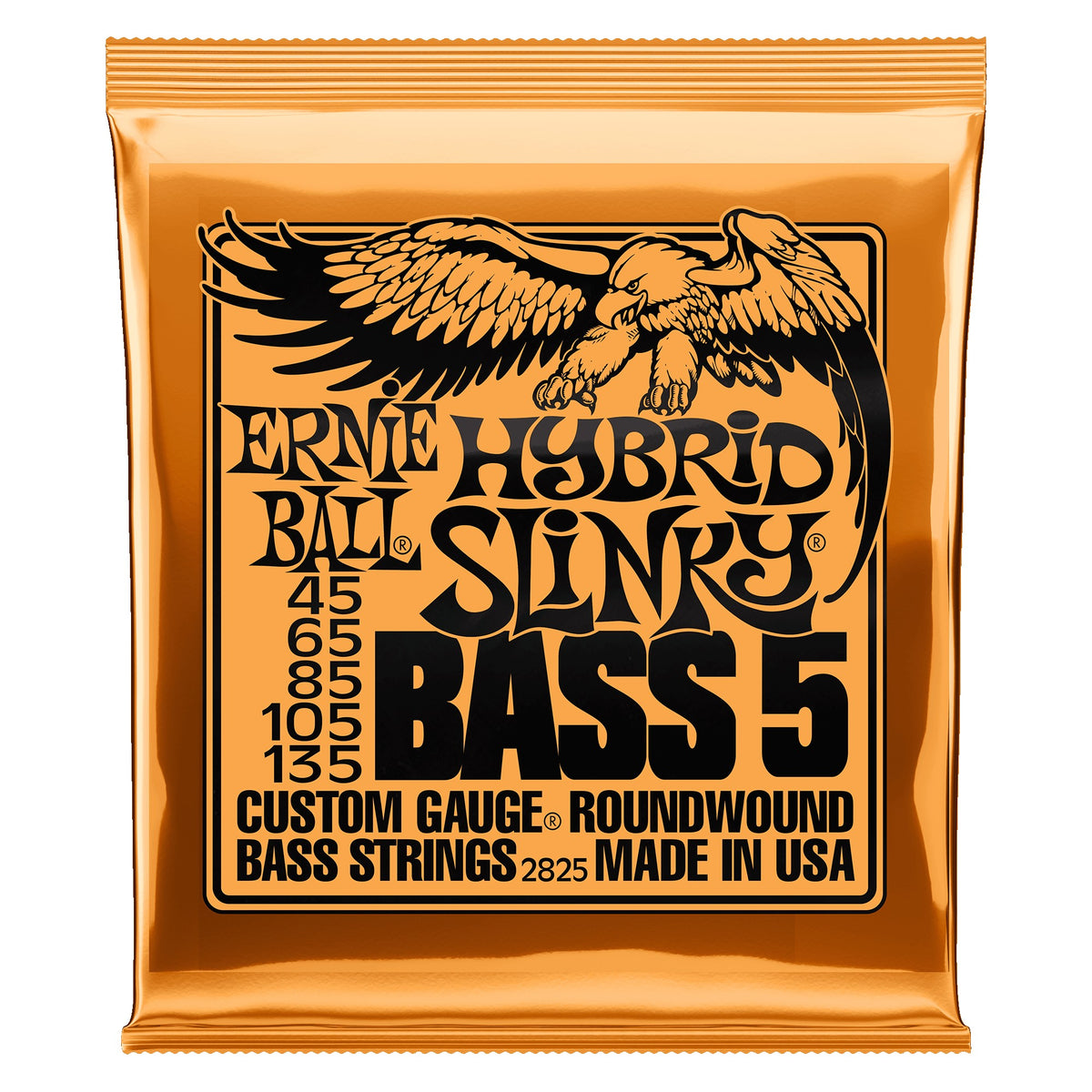 Dây Ernie Ball 2825 Hybrid Slinky Nickel Wound 45-135 – bao bì mặt trước