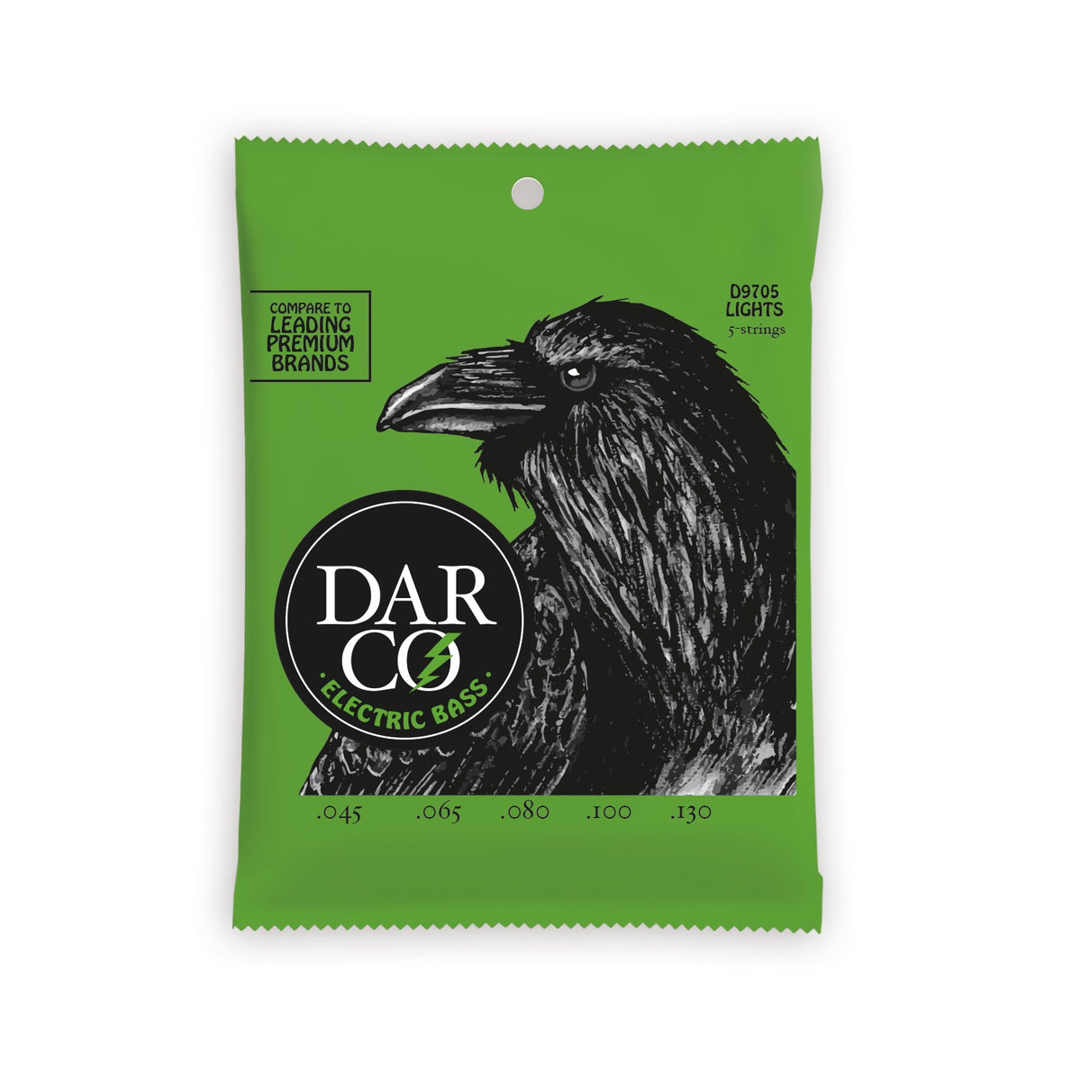 Dây Martin Darco D9705 Nickel Wound 45-130 Light – bao bì mặt trước