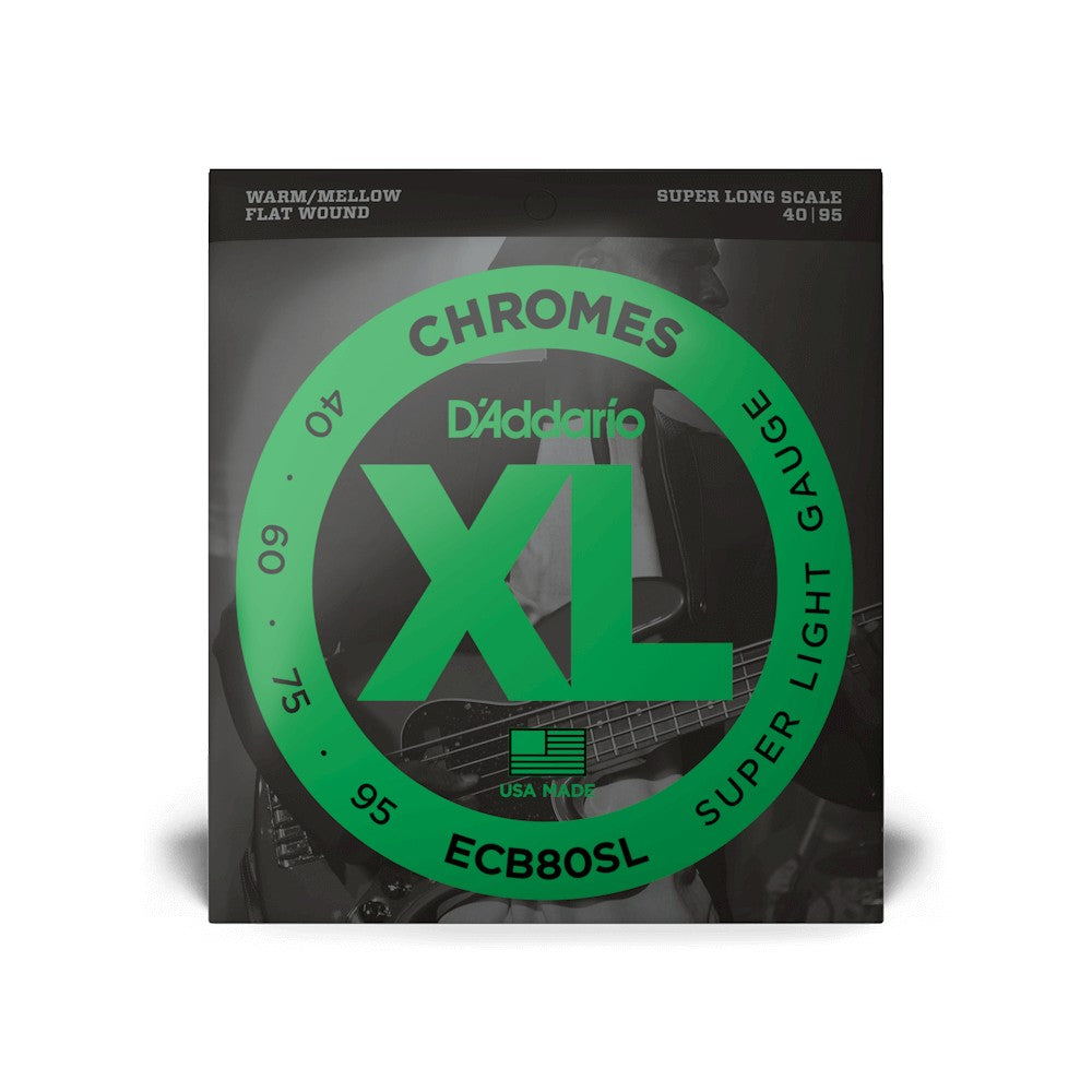 Bao bì dây D'Addario ECB80SL XL Chromes Flatwound 40-95 – ảnh 2