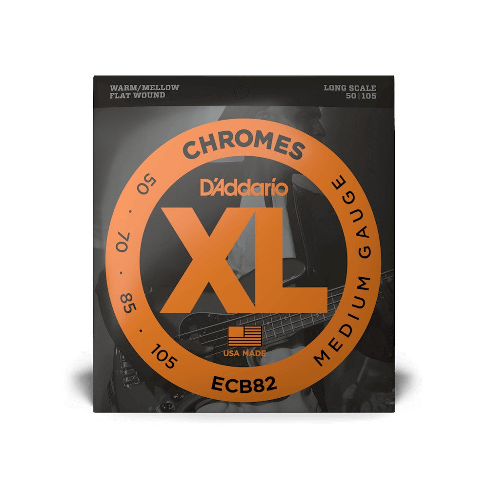 Bao bì dây D'Addario ECB82 XL Chromes Flatwound 50-105 – ảnh 2