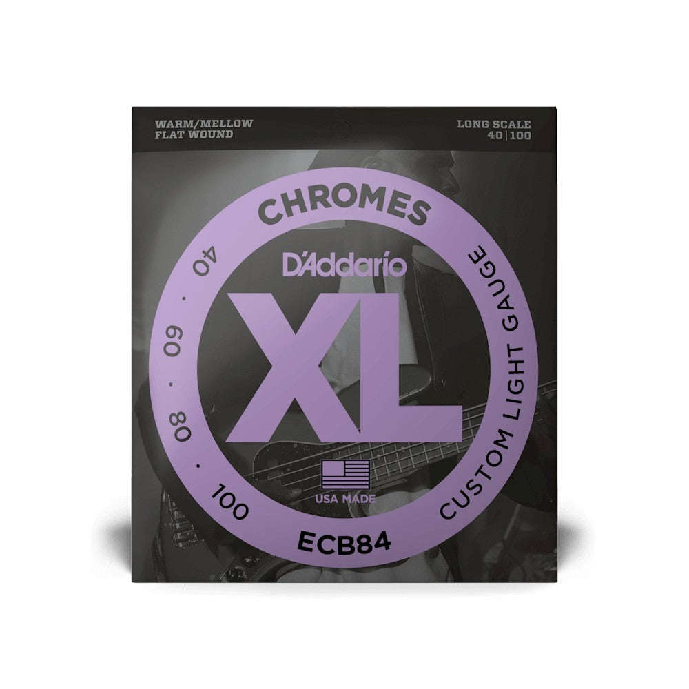 Bao bì dây D'Addario ECB84 XL Chromes Flatwound 40-100 – ảnh 2