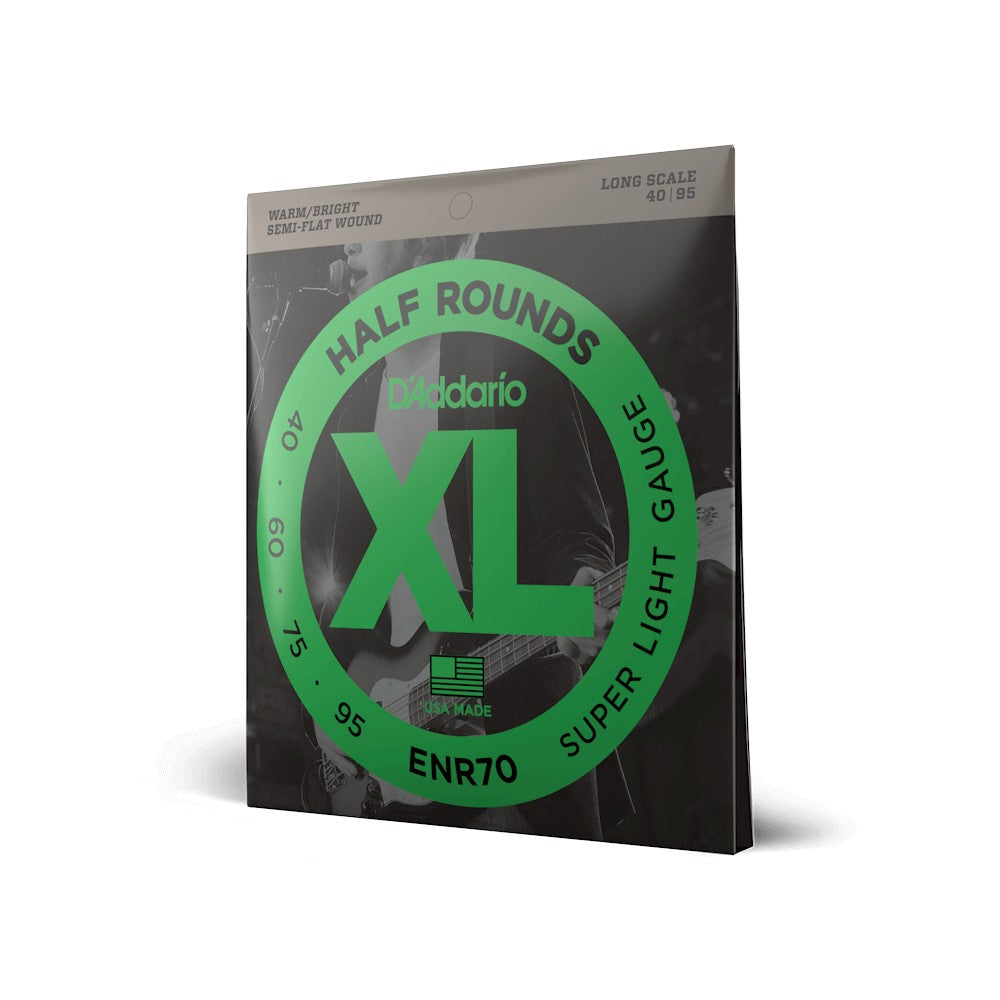 Dây D'Addario ENR70 XL Half Rounds 40-95 Super Light – bao bì